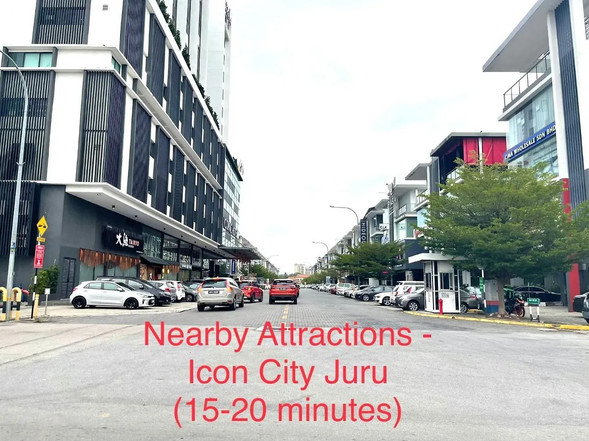 Cozy64#6Pax#Netflix#Nearaeonalma#Bm#5Kmtoiconicpoint Villa Bukit Mertajam Holiday home